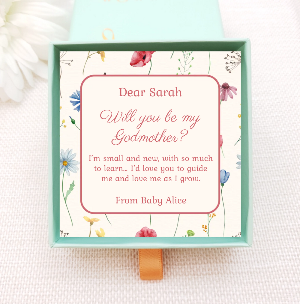 personalised gift card with selection of gold birthstone necklaces to choose from. Add own personal message to the gift card