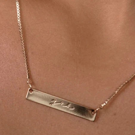 Grá Gold Bar Necklace - Best Seller