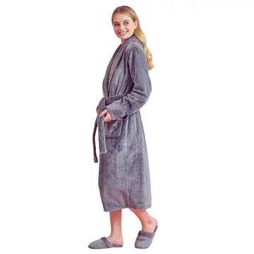 Luxury Fluffy Dressing Gown for Women: Soft, Warm, Cosy & Elegant