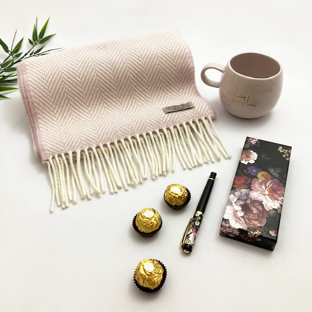 Personalised Foxford Luxury Scarf Gift Set - with Mug, Pen & Chocolates