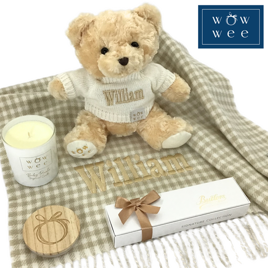 Personalised Luxury Signature Hamper Gift Box - Neutral & Irish for Parent and Baby