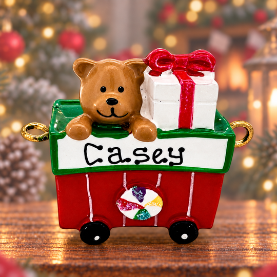 Personalised Linking Train 7 Carriages in 'Our Christmas Express' Gift Boxes