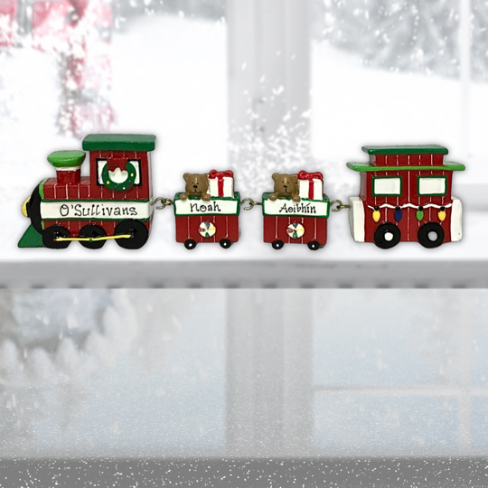 Personalised Linking Train 2 Carriages in 'Our Christmas Express' Gift Box