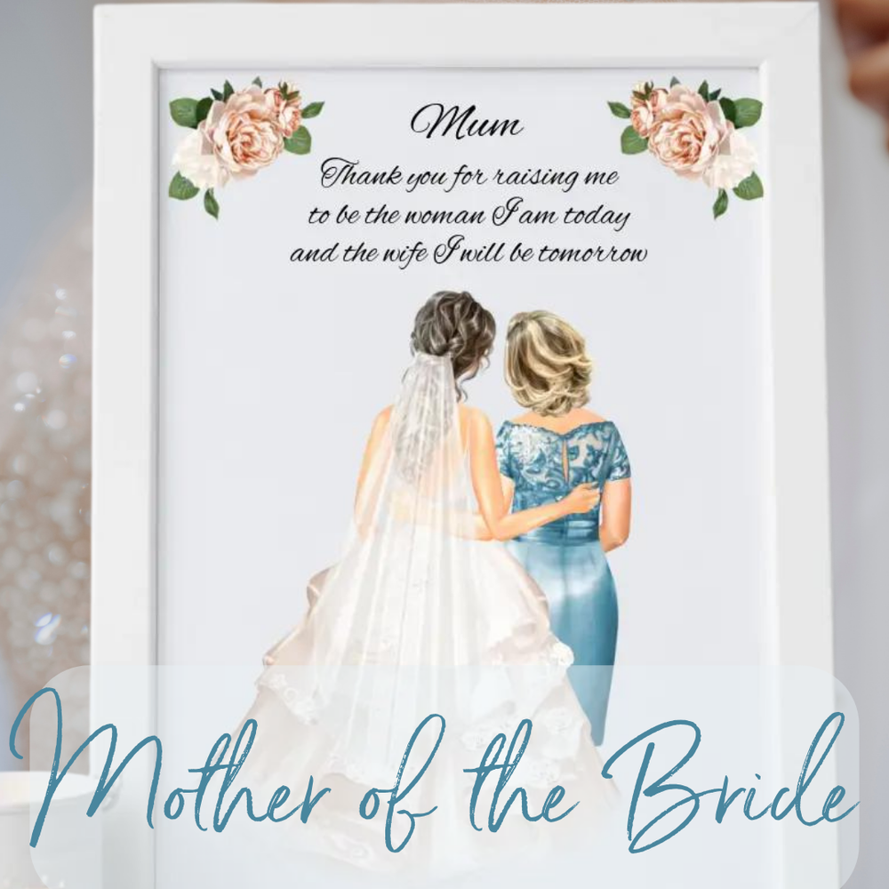 Personalised Mother of the Bride Framed Print - Design Your Own