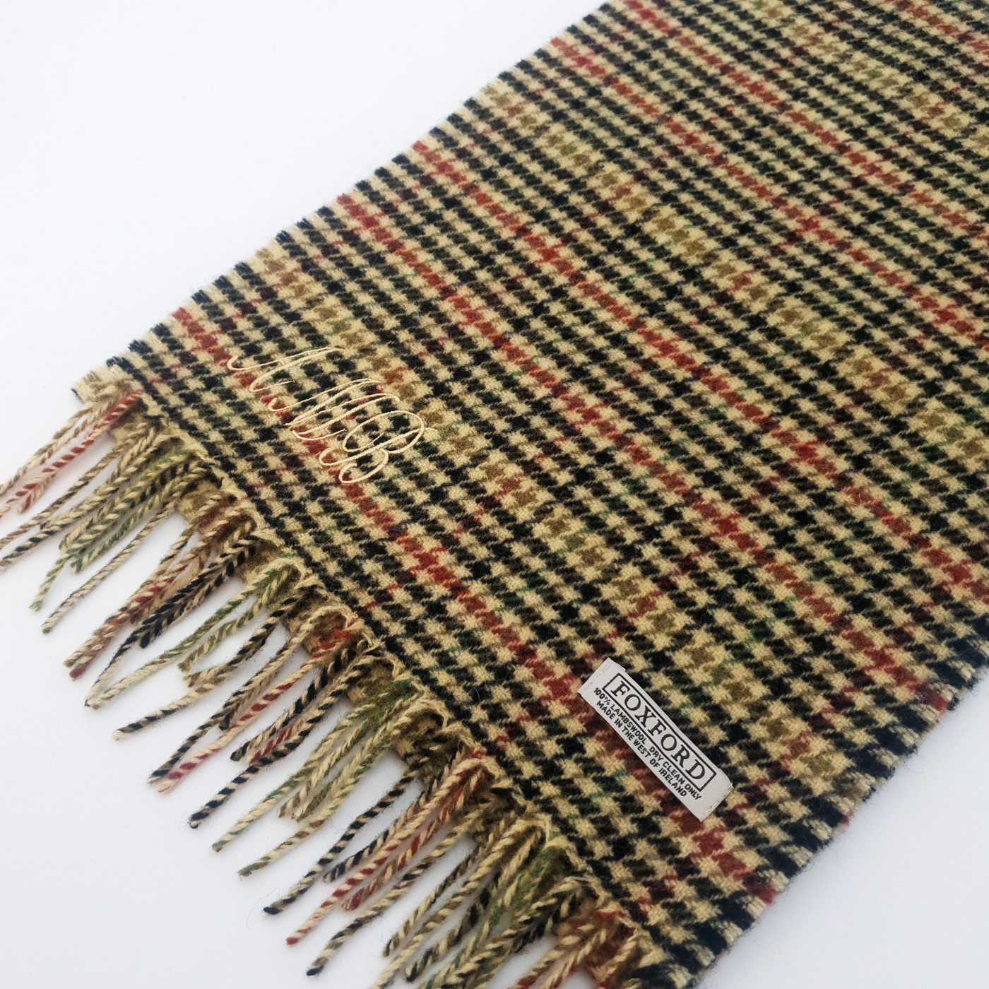 Personalised Foxford Scarf - Modern Houndstooth