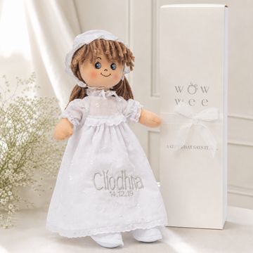 Personalised Christening Rag Doll - Award Winning BEST SELLER ⭐️⭐️⭐️⭐️⭐️