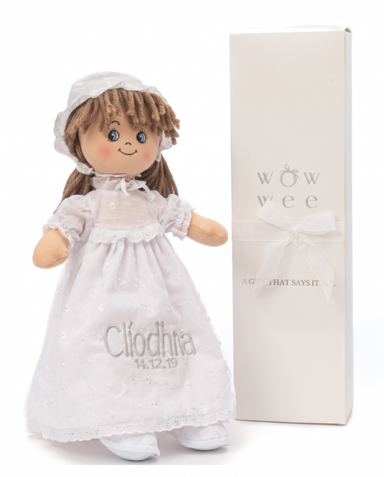 Personalised Christening Rag Doll - Award Winning BEST SELLER ⭐️⭐️⭐️⭐️⭐️