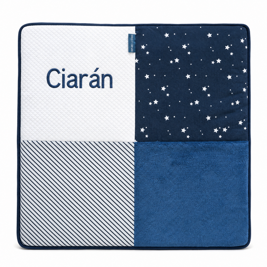 Personalised Patchwork Quilt for Boys - Plush, Cosy & Warm by Doudou