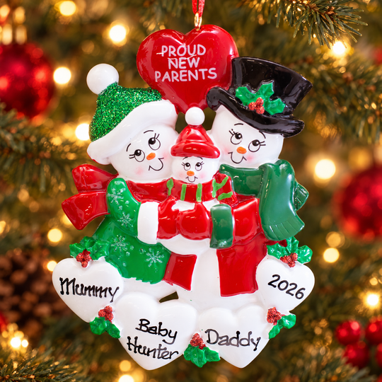 Personalised Christmas Ornament - Proud New Parents