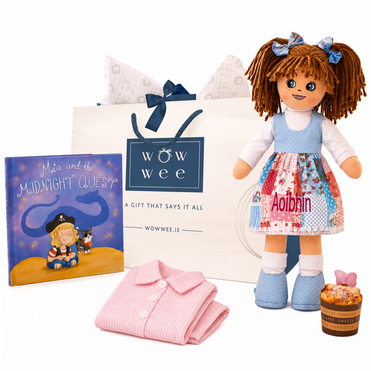 Personalised Rag Doll Gift Set - Ella Rose, PJs & Book - NEW