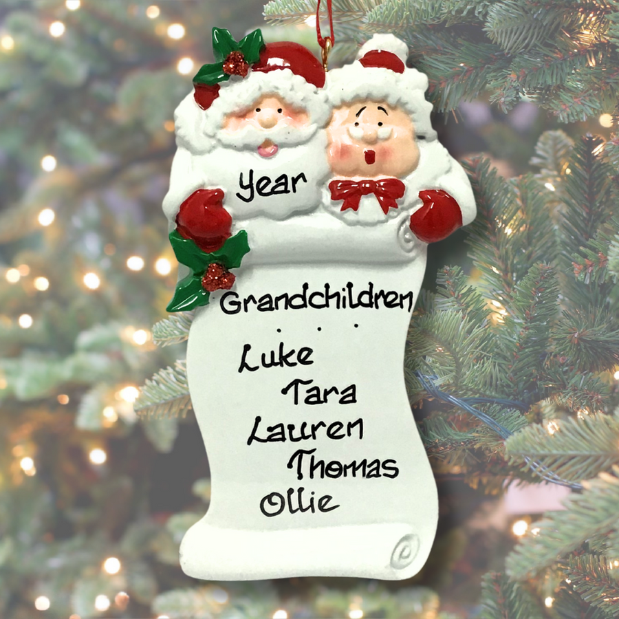 Personalised Christmas Ornaments for Grandparents Personalised