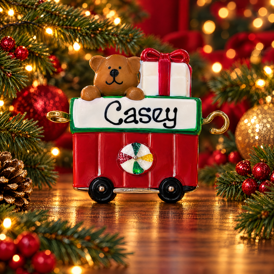 Personalised Linking Train 8 Carriages in 'Our Christmas Express' Gift Boxes