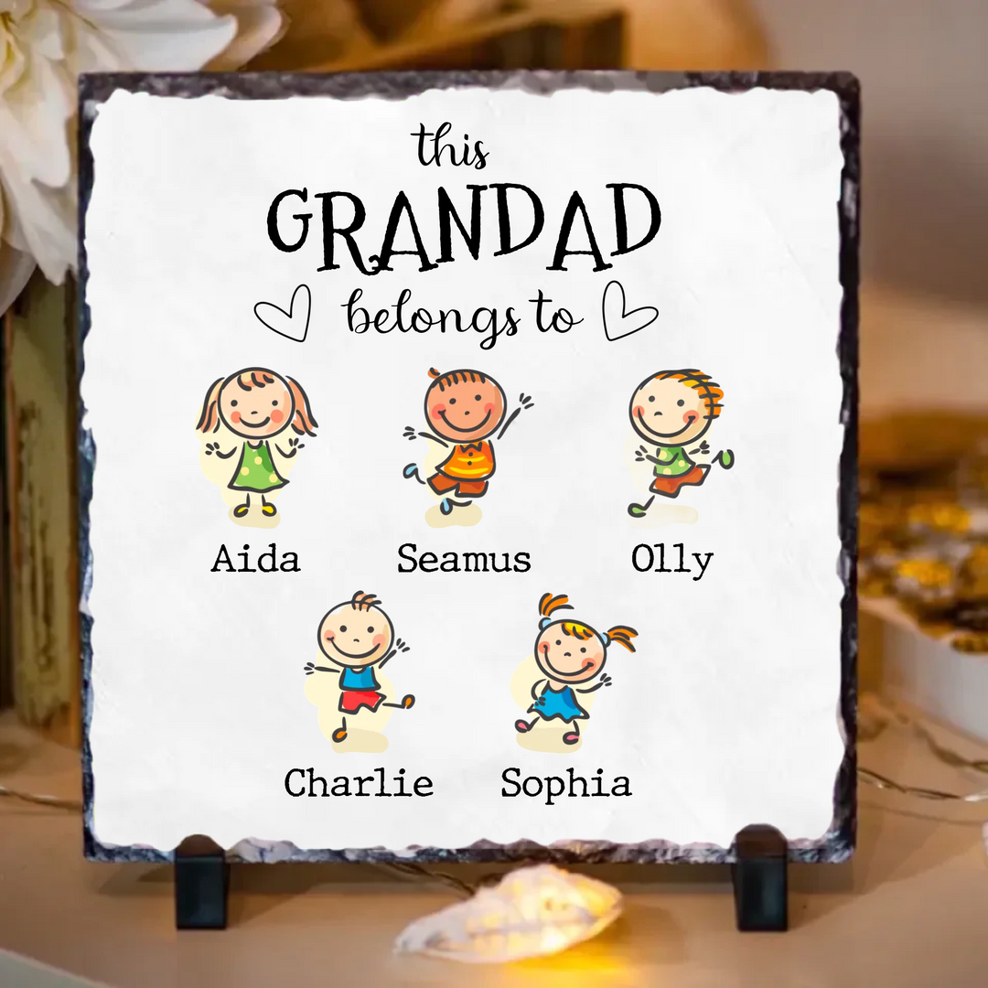 BSQUIELE Grandpa Mug Gift Set – “First Time Grandpa Est 2025” Ceramic Mug & Card