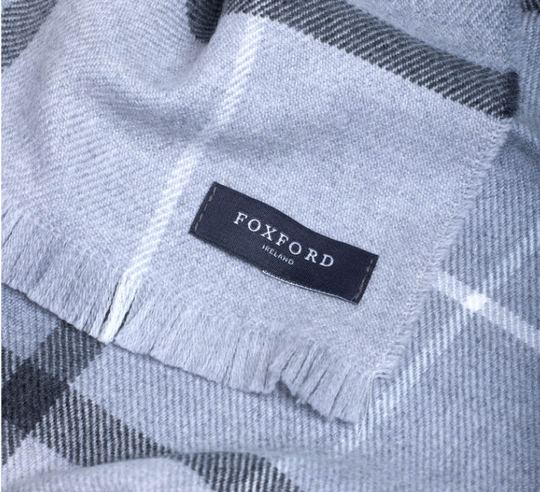 Personalised Foxford Luxury Scarf - Howth Extra-Fine Merino Wool