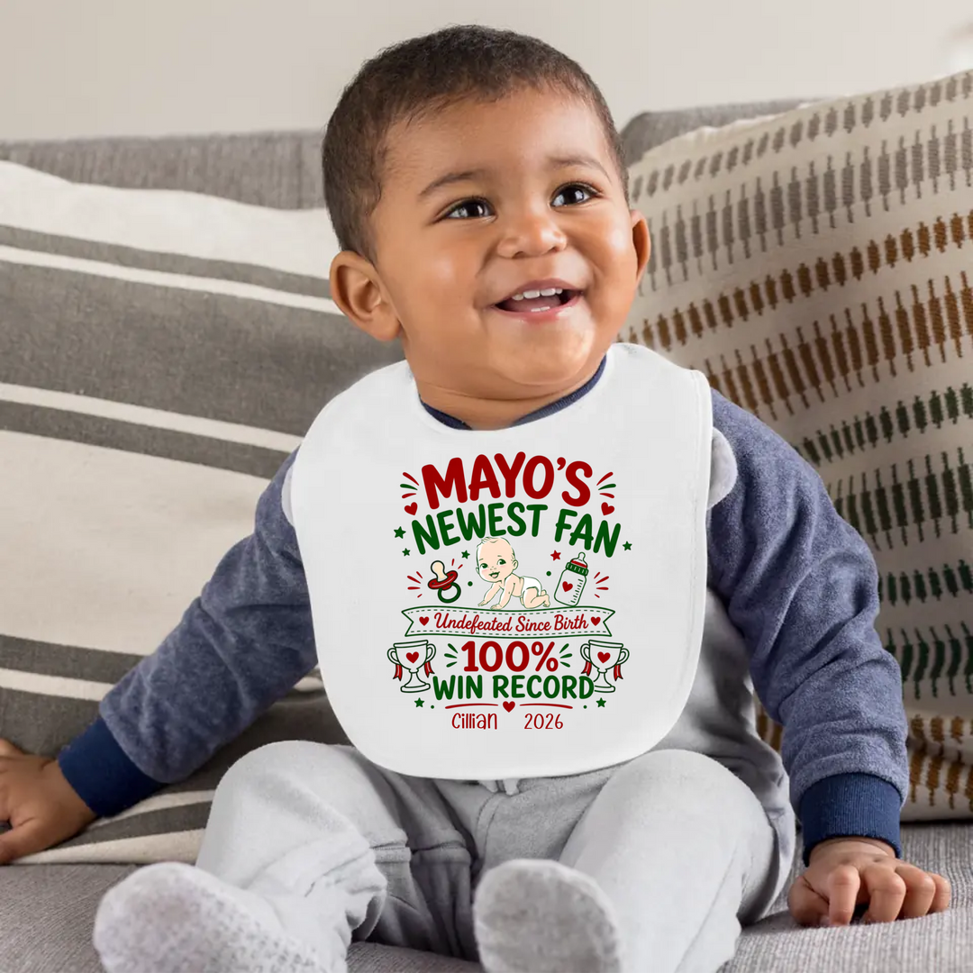Personalised Mayo Bib for baby