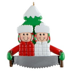 Personalised Christmas Saw Couple NEW for 2 people