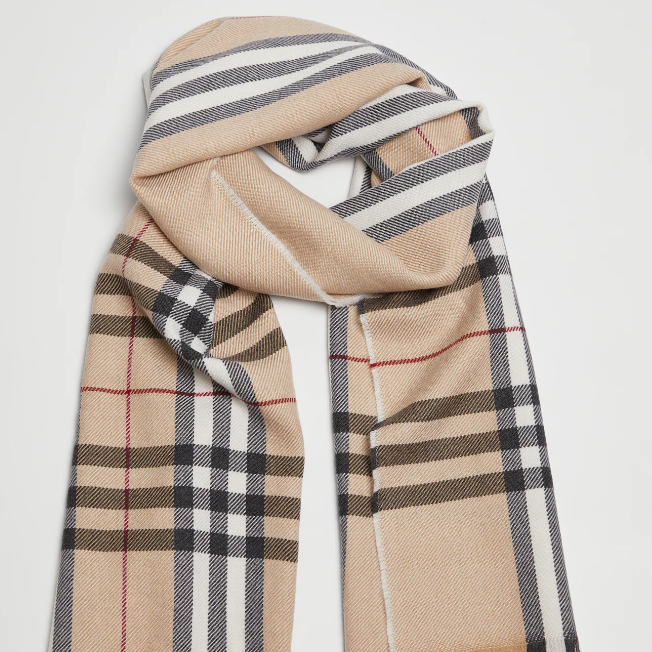 Personalised Foxford Luxury Scarf - Mernio Wool Classic Camel