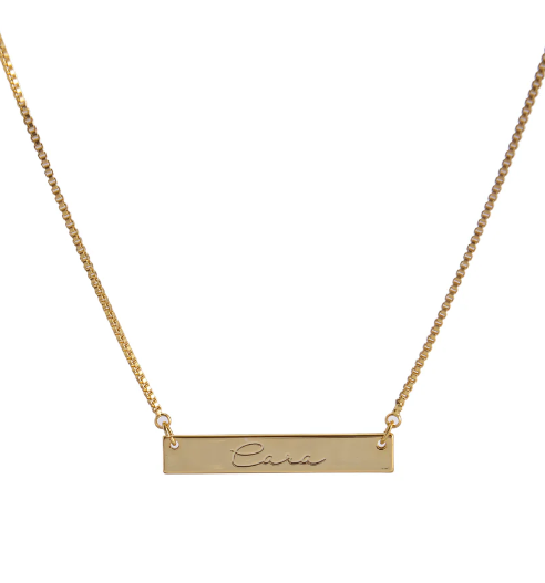 Cara Gold Bar Necklace - New In