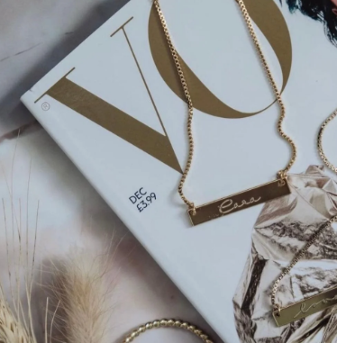 Cara Gold Bar Necklace - New In