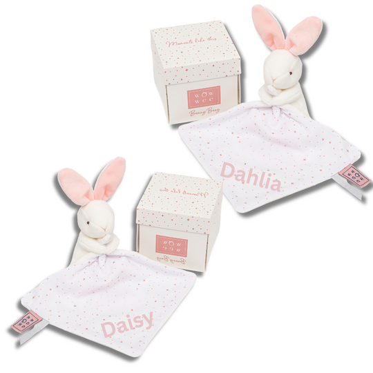 Twin Gift Set - Twin Bunny Beaga Pink- Quality Irish Design