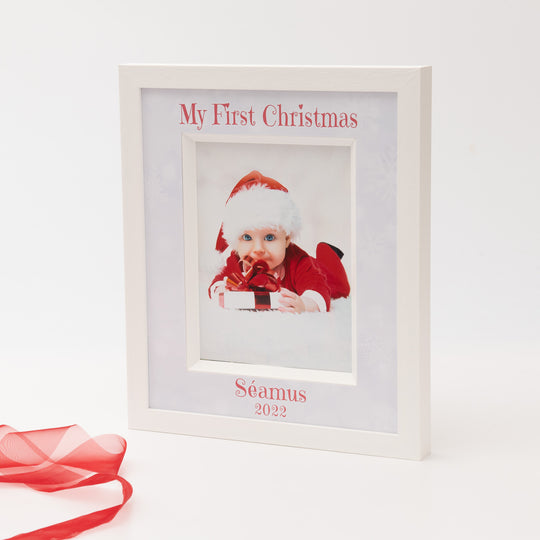 personalised baby's 1st christmas frame
