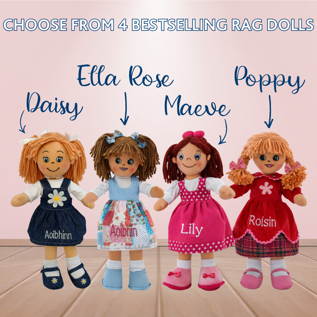 Personalised Big Sister & Little Sister Rag Doll Set