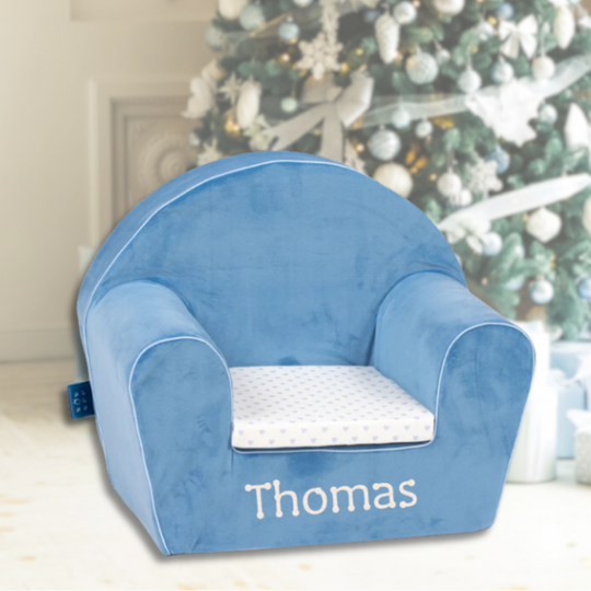 Personalised Chair - Little Boy Blue - Luxurious Velvet