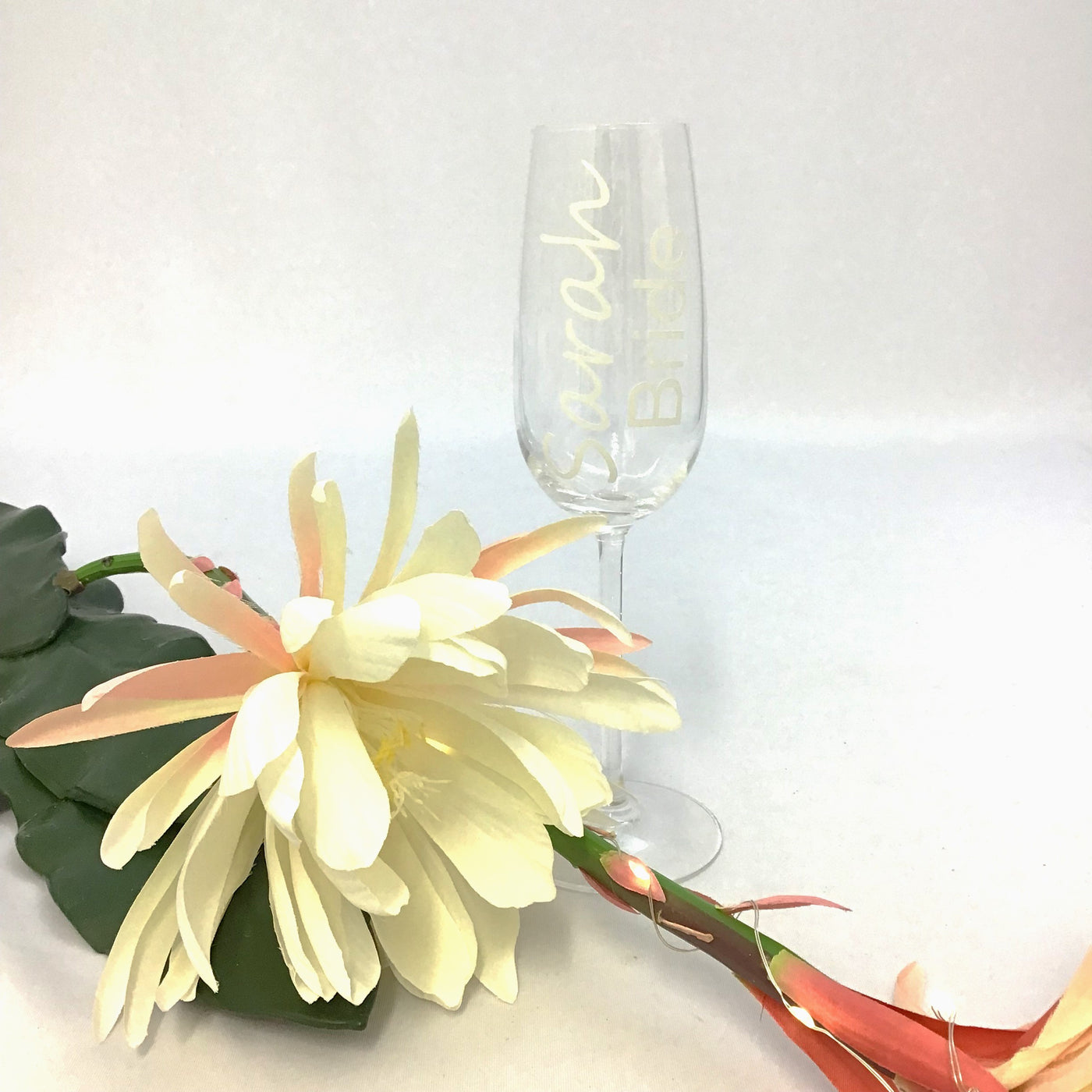 Personalised Bridal Champagne Glass - For Bride & Bridal Party