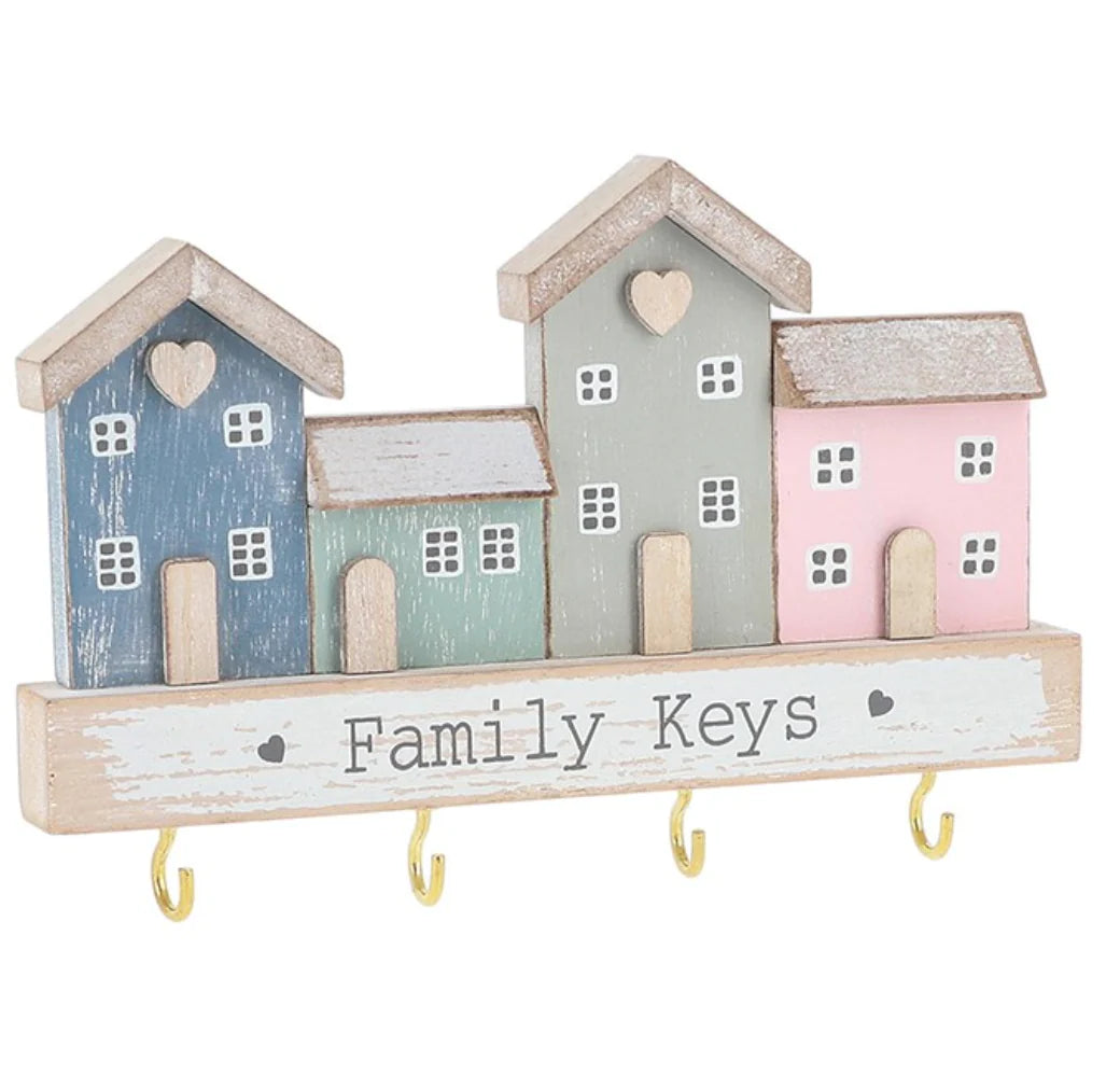 New Home Family Key Holder - Gift for new HOME