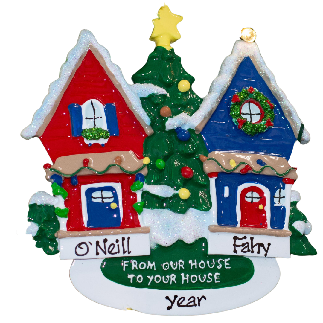 Personalised Christmas Ornament - From our House to Your House
