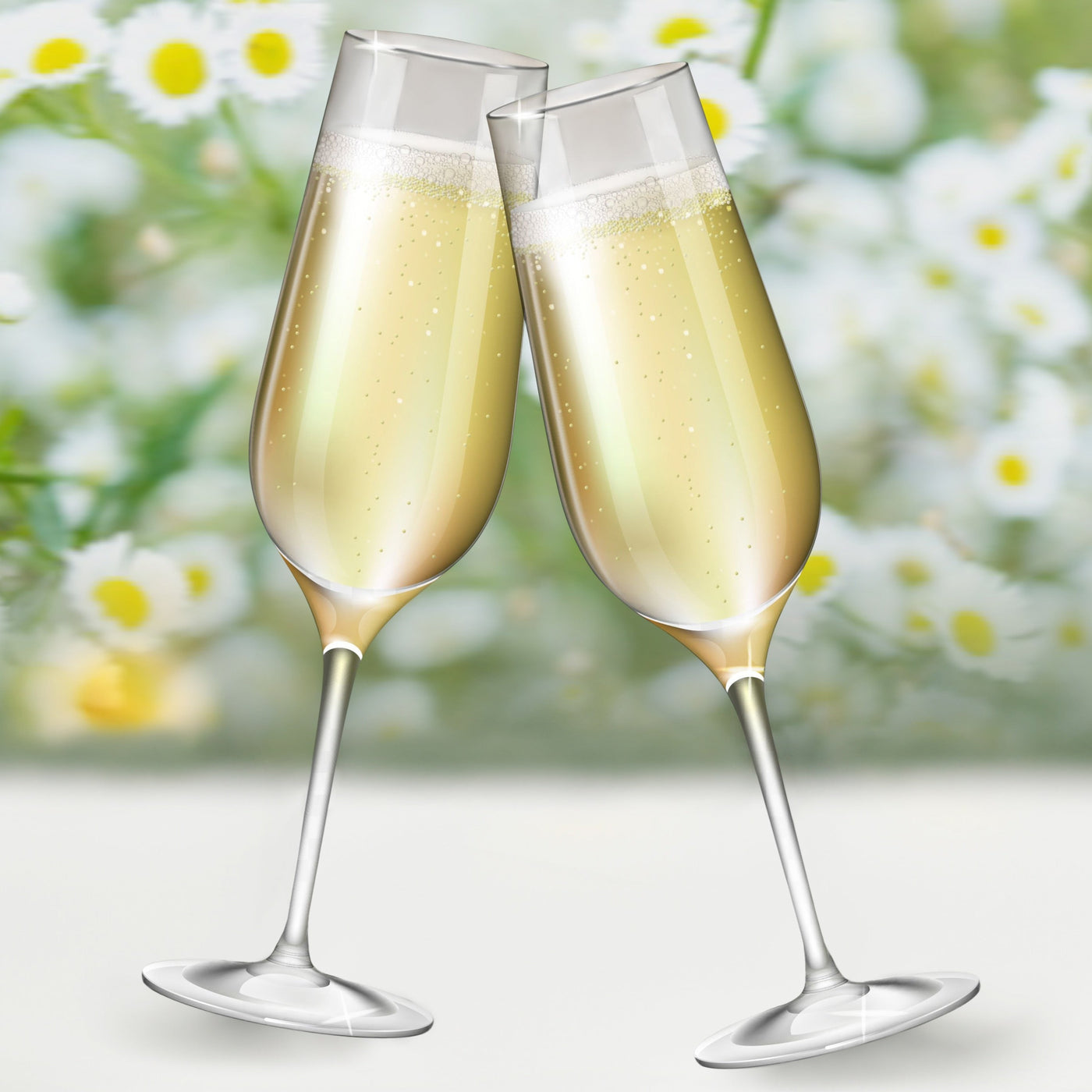 Personalised Champagne Flutes Set of 2 fine glass in WowWee Gift Box