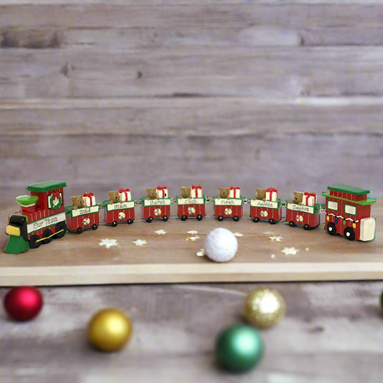 Personalised Linking Train 7 Carriages in 'Our Christmas Express' Gift Box