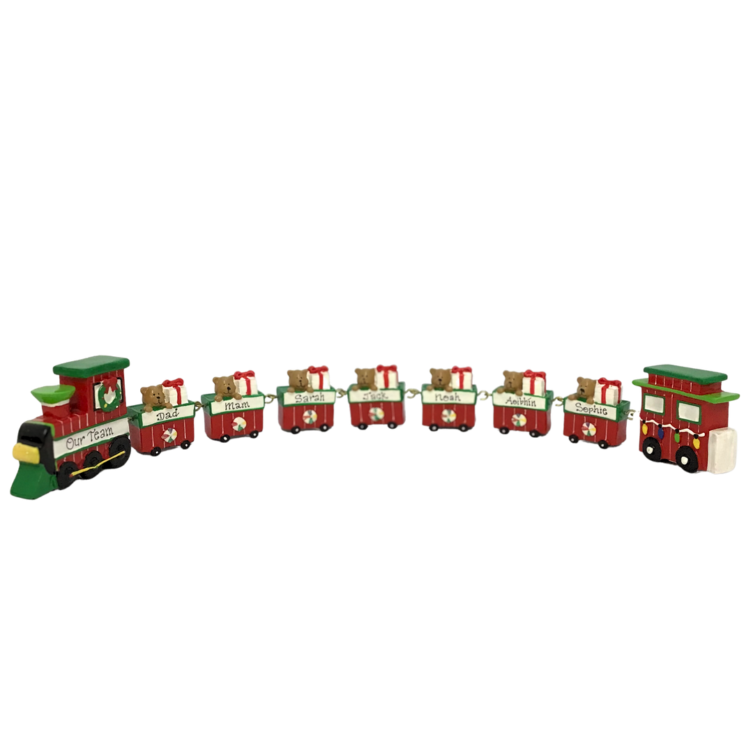 Personalised Linking Train 8 Carriages in 'Our Christmas Express' Gift Box