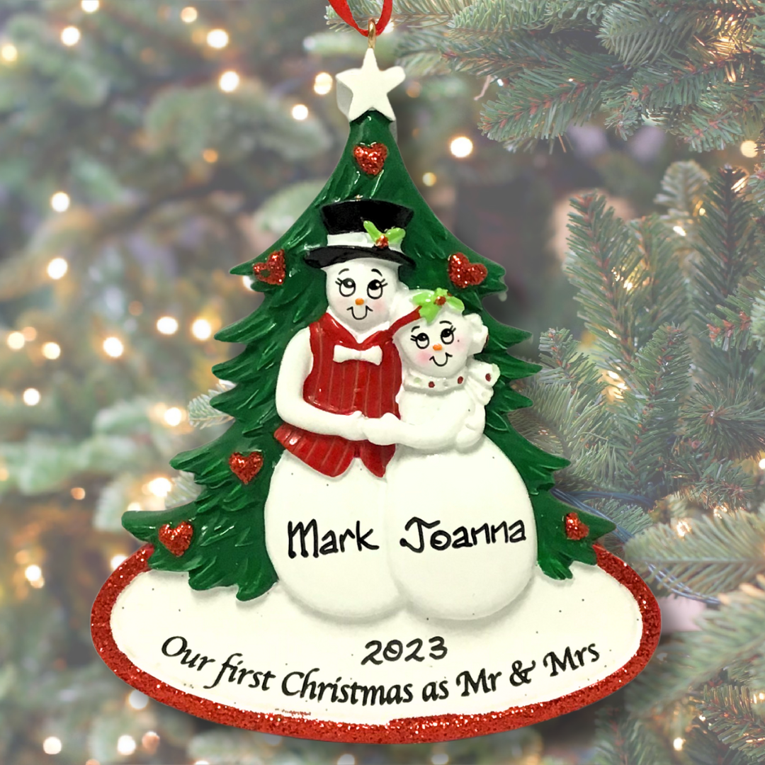 Personalised Christmas Ornaments - Our 1st as Mr & Mrs