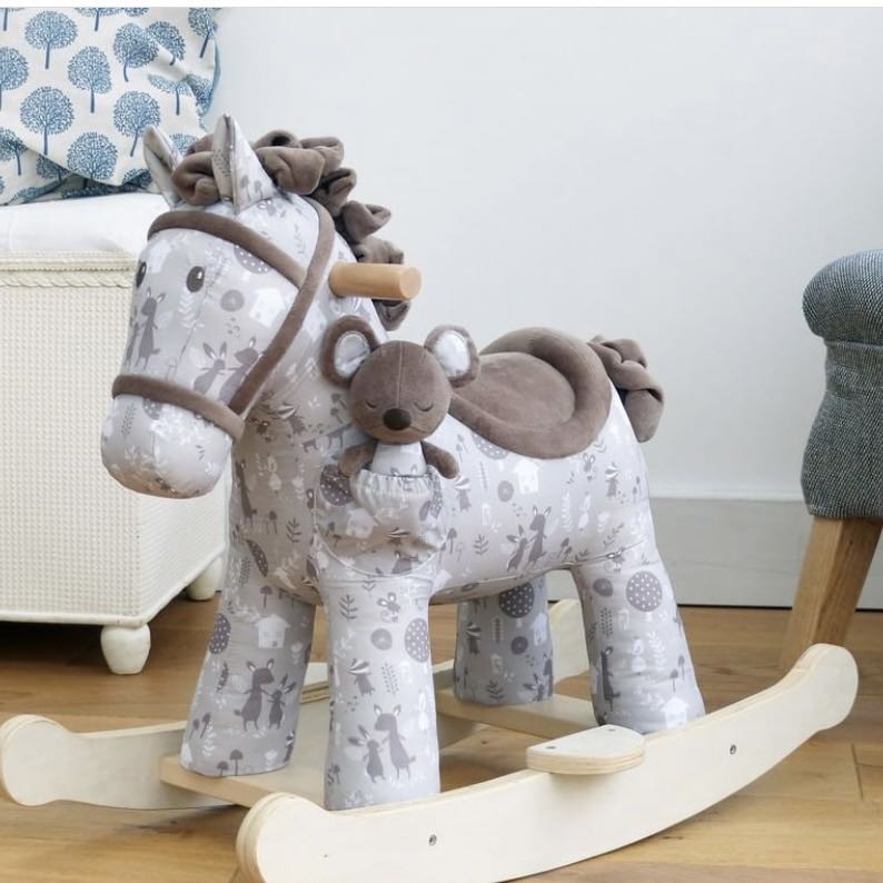 Personalised Rocking Horse - Biscuit
