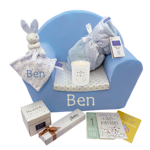 Personalised Baby Gift Set - Ultimate 6 piece Bestseller for Boys