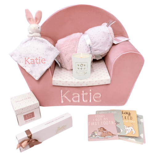 Personalised Baby Gift Set - Ultimate 6 piece Bestseller for Girls