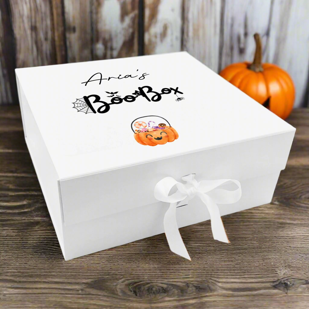 personalised halloween boo box