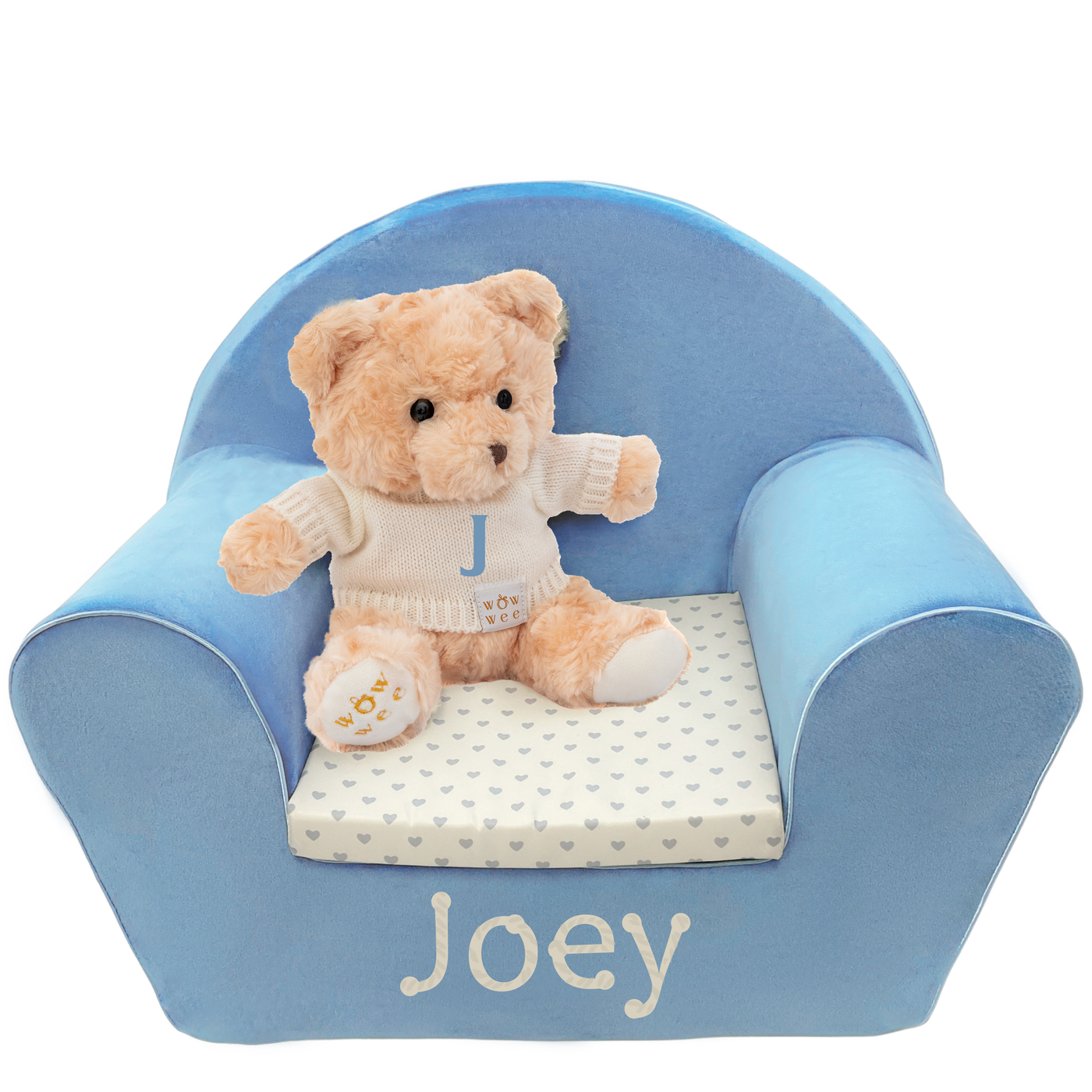 WowWee's Signature Chair & Bear - Personalised Gift Set for Boys