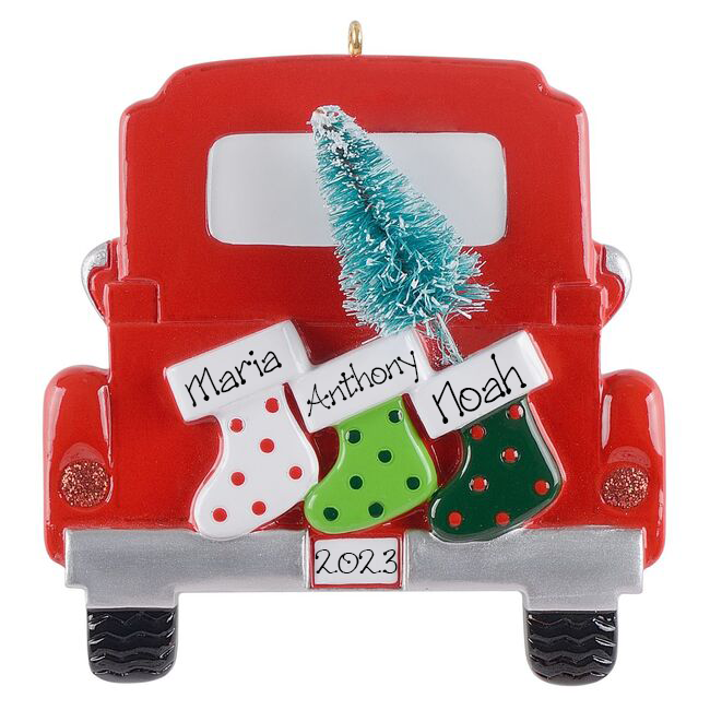 Personalised Christmas Ornament - Travelling Stockings 3 NEW