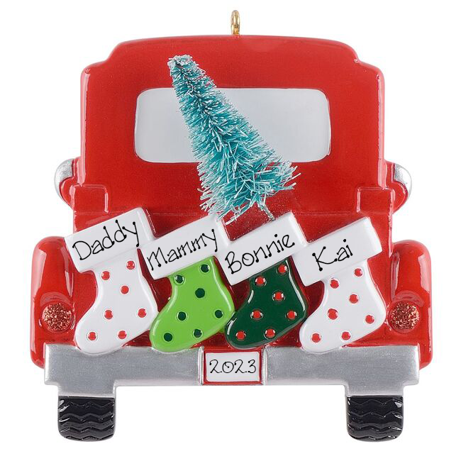 Personalised Christmas Tree Ornament - Travelling Stockings 4 NEW