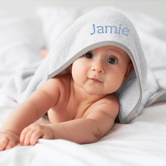 Personalised WowWee Hooded Baby Towel Ultimate Comfort Cuddles