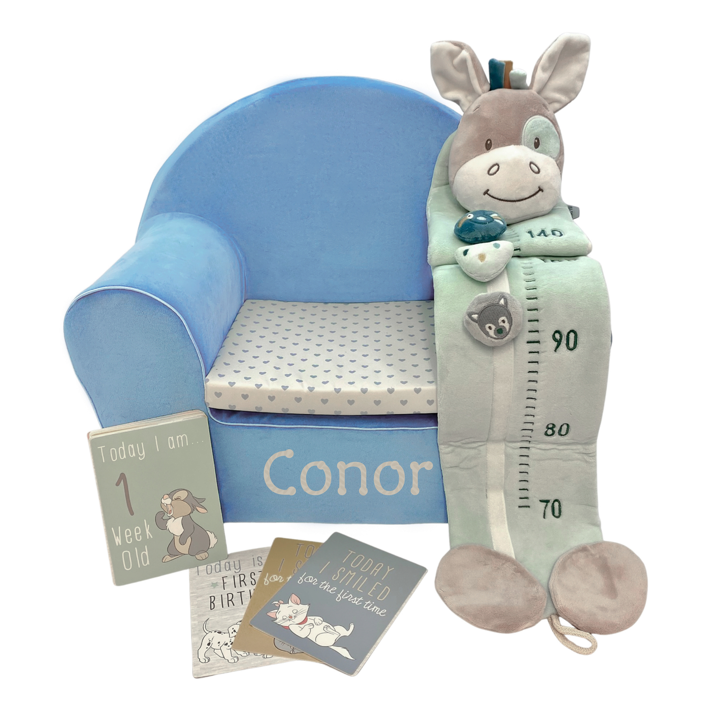 Personalised Baby Gift Set - Milestone Moments for Boys