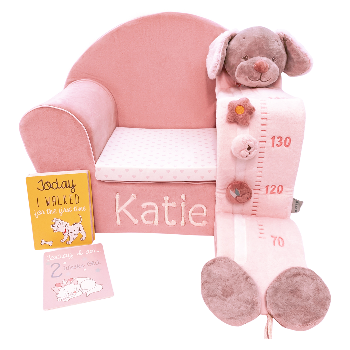 Personalised Baby Gift Set - Milestone Moments for Girls