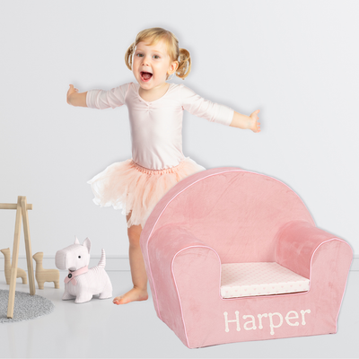 Personalised Chair - Little Miss Muffet - Velvet 6months - 4 years