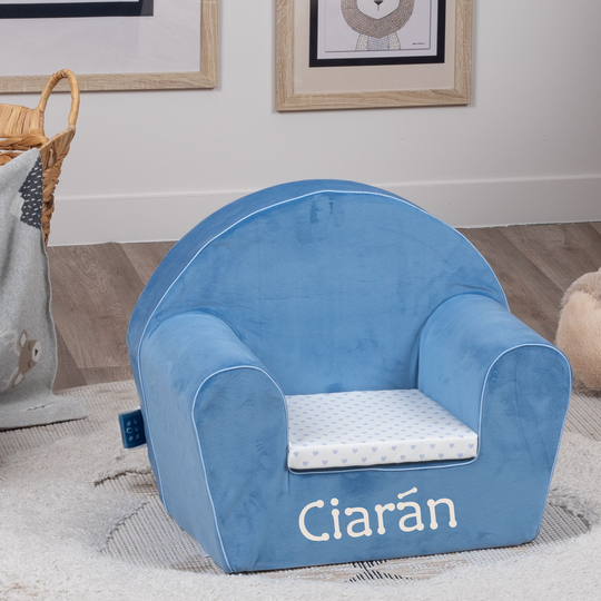 Personalised Chair - Little Boy Blue - Luxurious Velvet