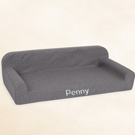 Personalised Pet Bed - Large - Smokey Snooze Grey