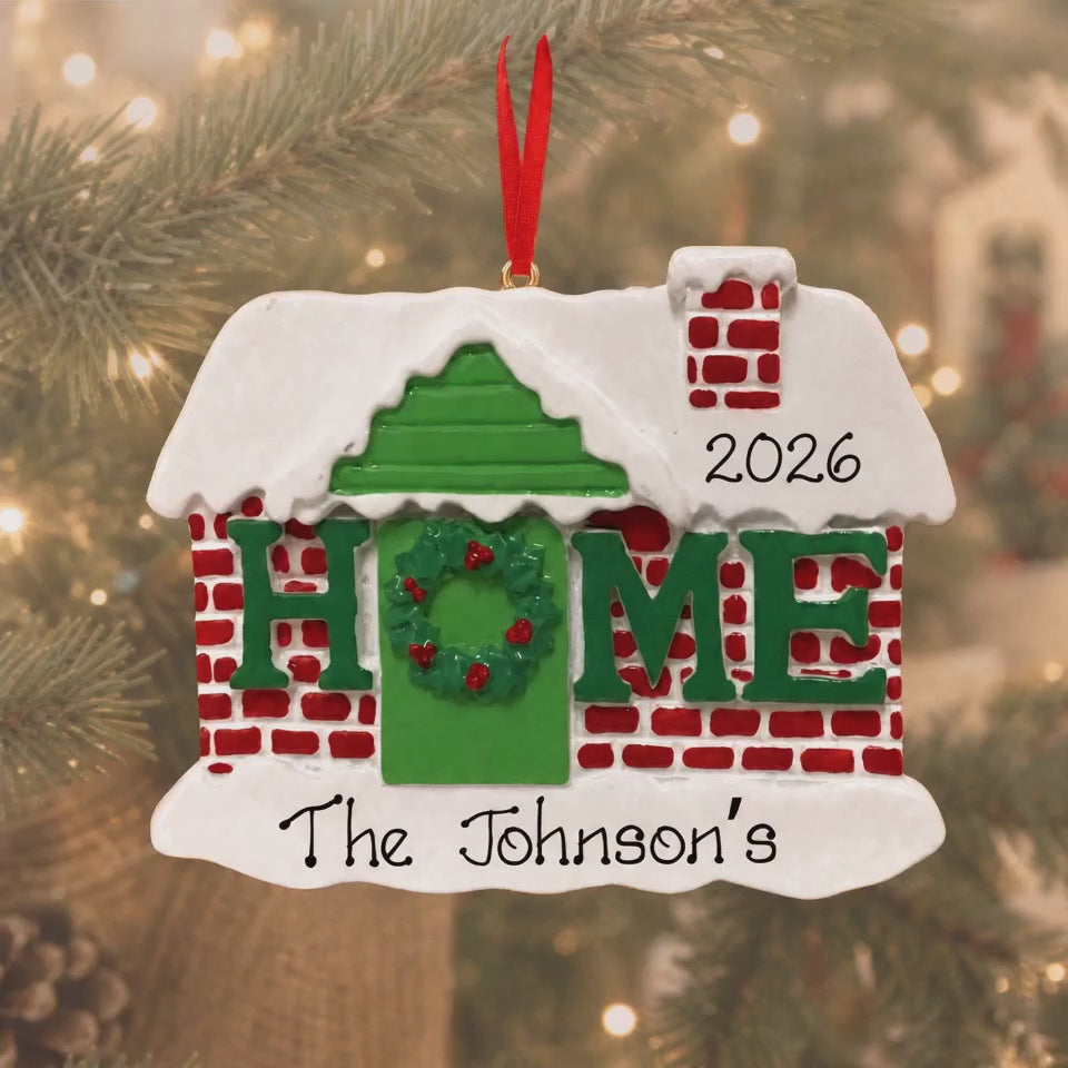 Personalised Christmas Ornament - Home for Christmas