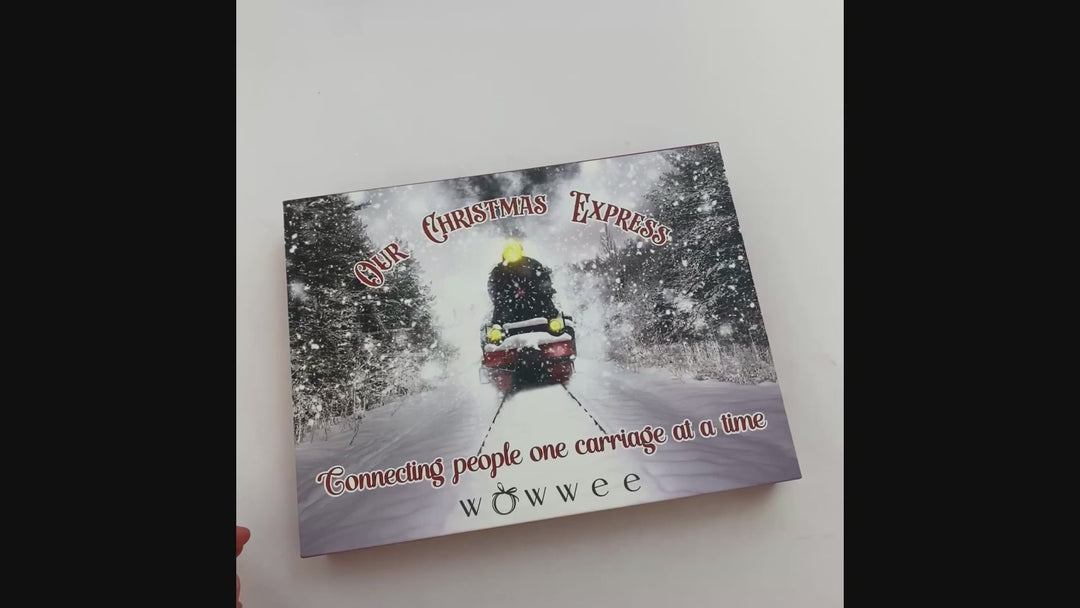 Personalised Linking Train 3 Carriages in 'Our Christmas Express' Gift Box