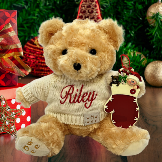 Personalised Christmas Gift Set - Bailey Bear and Christmas Mitten